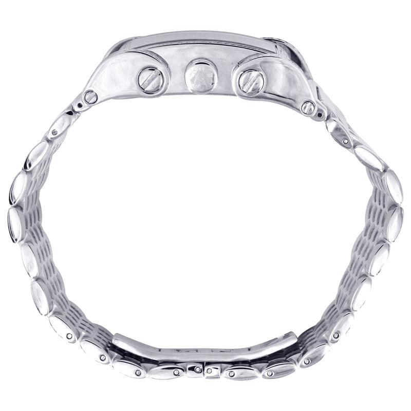 Mens White Gold Tone Diamond Watch | Appx. 2.75 Carats