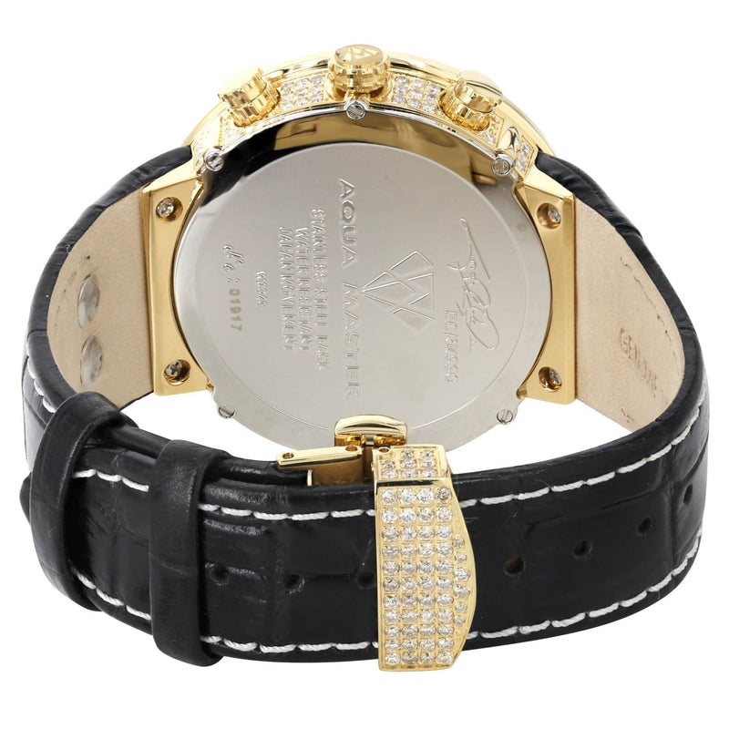 Mens Yellow Gold Tone Diamond Watch | Appx. 5.35 Carats