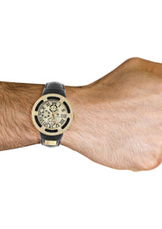 Mens Yellow Gold Tone Diamond Watch | Appx. 5.35 Carats