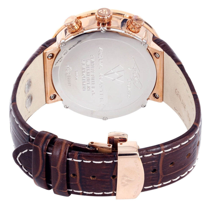 Mens Rose Gold Tone Diamond Watch | Appx. 0.24 Carats