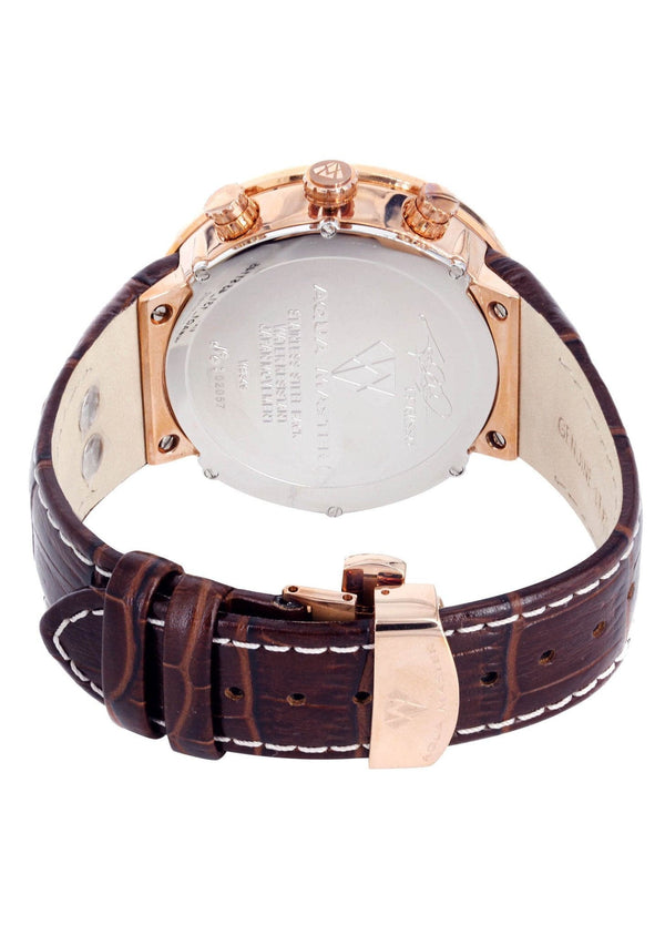 Mens Rose Gold Tone Diamond Watch | Appx. 0.24 Carats