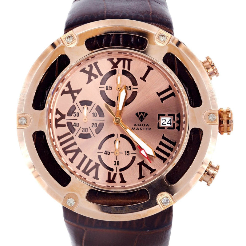 Mens Rose Gold Tone Diamond Watch | Appx. 0.24 Carats