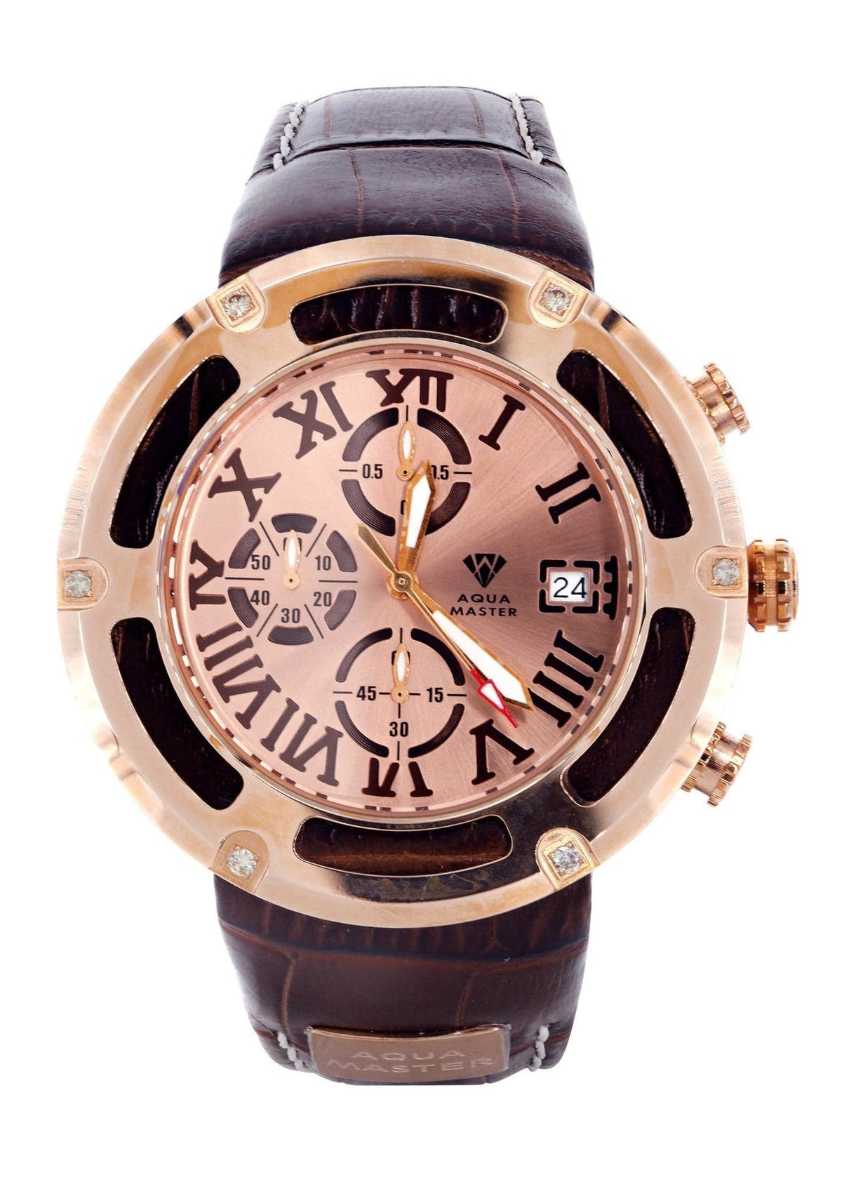 Mens Rose Gold Tone Diamond Watch | Appx. 0.24 Carats