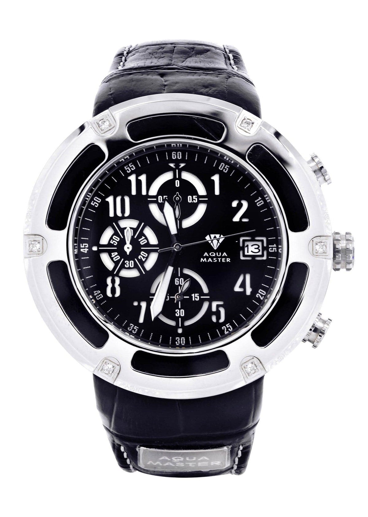 Mens White Gold Tone Diamond Watch | Appx. 0.25 Carats