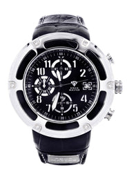 Mens White Gold Tone Diamond Watch | Appx. 0.25 Carats