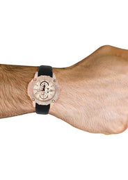 Mens Rose Gold Tone Diamond Watch | Appx. 5 Carats
