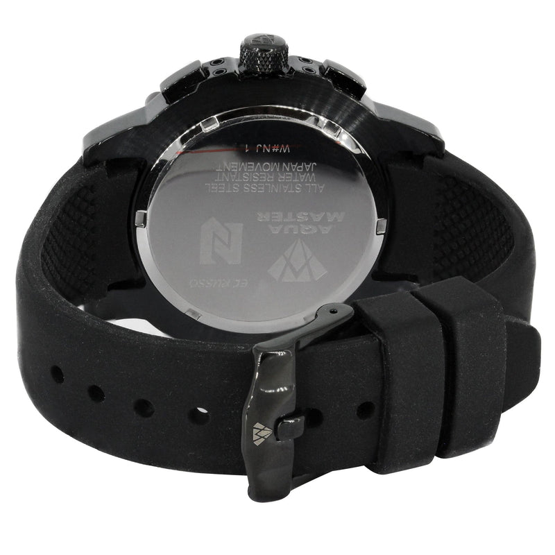 Mens Black Steel Tone Diamond Watch | Appx. 1.6 Carats
