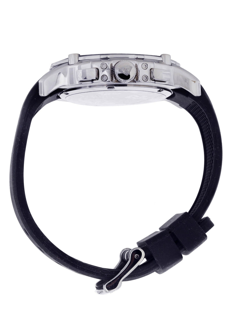 Mens White Gold Tone Diamond Watch | Appx. 1.6 Carats