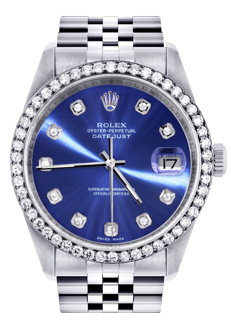 Mens Rolex Datejust Watch 16200 | 36Mm | Blue Dial | Jubilee Band