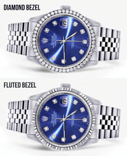 Mens Rolex Datejust Watch 16200 | 36Mm | Blue Dial | Jubilee Band