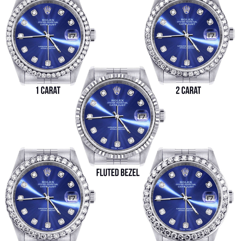 Mens Rolex Datejust Watch 16200 | 36Mm | Blue Dial | Jubilee Band