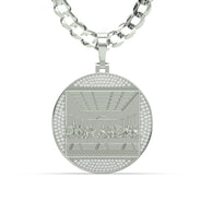 Men's VVS Lab Diamond Customizable White Gold Last Supper Necklace Pendant