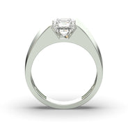 Men's Jewelry - Men's VVS Lab Diamond Princess Cut Solitaire Engagement Ring | White Gold