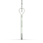 Men's VVS Lab Diamond Customizable White Gold Star of David Necklace Pendant