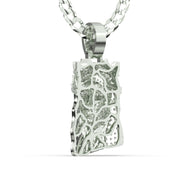 Men's White Gold VVS Lab Grown Diamond Customizable Jesus Necklace Pendant