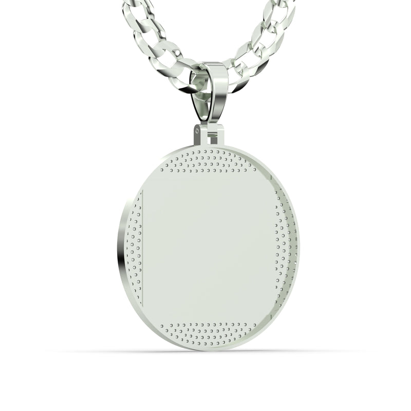 Men's VVS Lab Diamond Customizable White Gold Last Supper Necklace Pendant