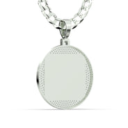 Men's VVS Lab Diamond Customizable White Gold Last Supper Necklace Pendant