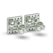 Men's Jewelry - VVS Lab Diamond Halo Princess Stud Earrings For Men | 14K White Gold