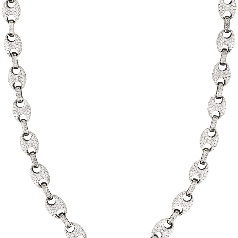 Diamond White Puff Gucci Chain