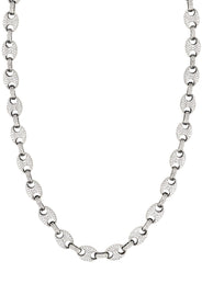 Diamond White Puff Gucci Chain