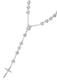 14K White Gold Rosary Chain