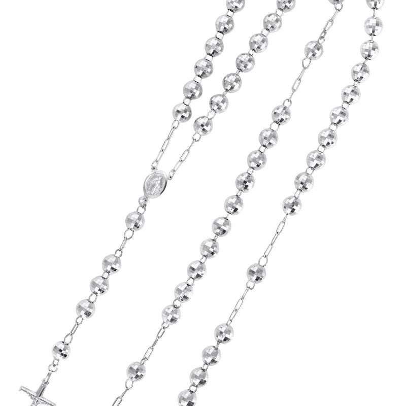 Rosary White Gold Chain 10K