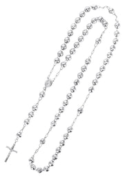 14K White Gold Rosary Chain