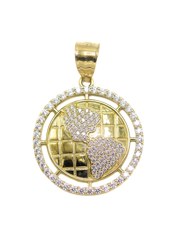 10KGold World Pendant  Gold | 5.5 Grams