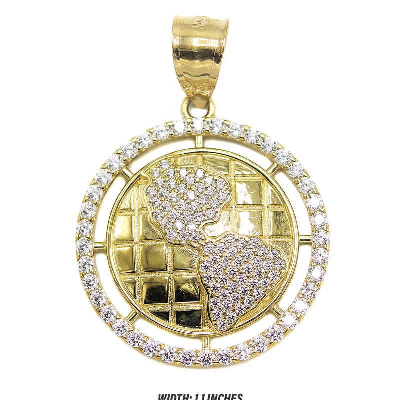 10KGold World Pendant  Gold | 5.5 Grams