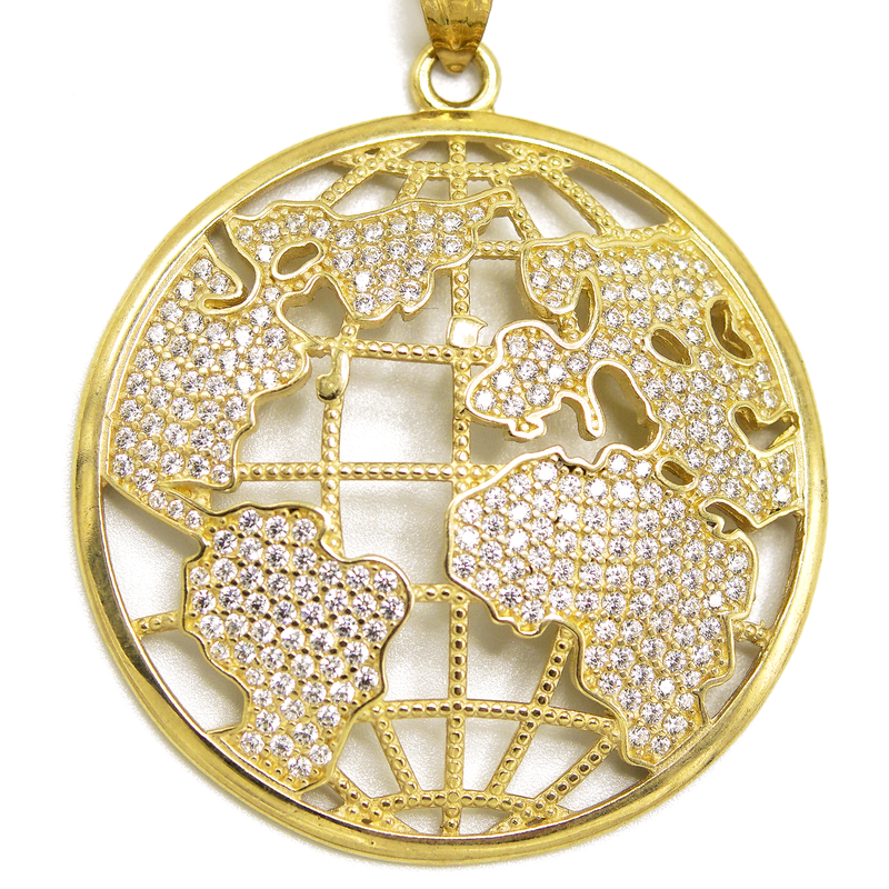 10KGold World Pendant  Gold | 10 Grams