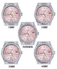 Mens Rolex Datejust Watch 16200 | 36Mm | Pink Flower Diamond Dial | Jubilee Band