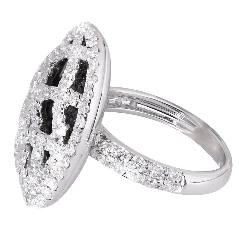 14K Ladies Black Diamond Cocktail Ring | 1.39 Carats | 10.72 Grams