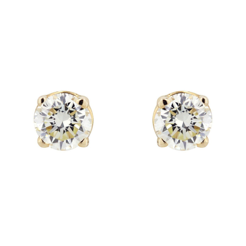 Round Diamond Stud Earrings | 0.3 Carats