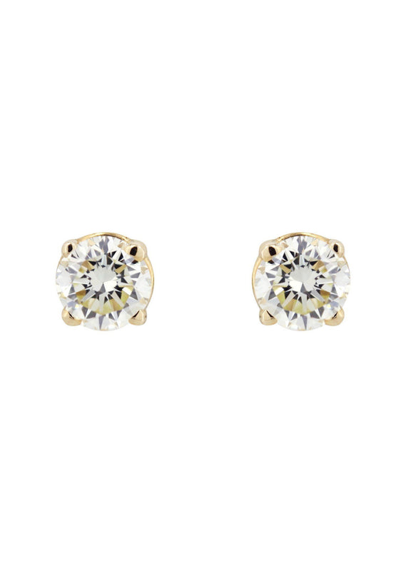 Round Diamond Stud Earrings | 0.3 Carats