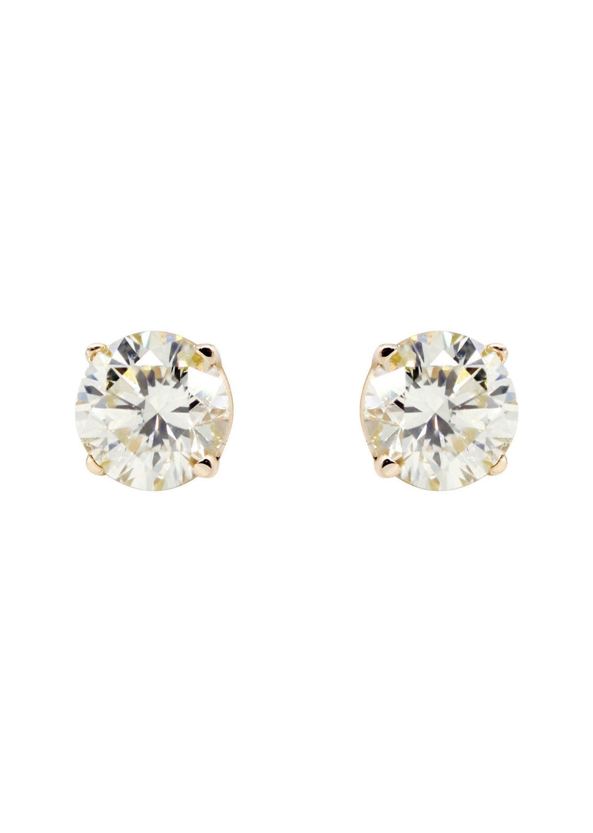Round Diamond Stud Earrings | 0.5 Carats