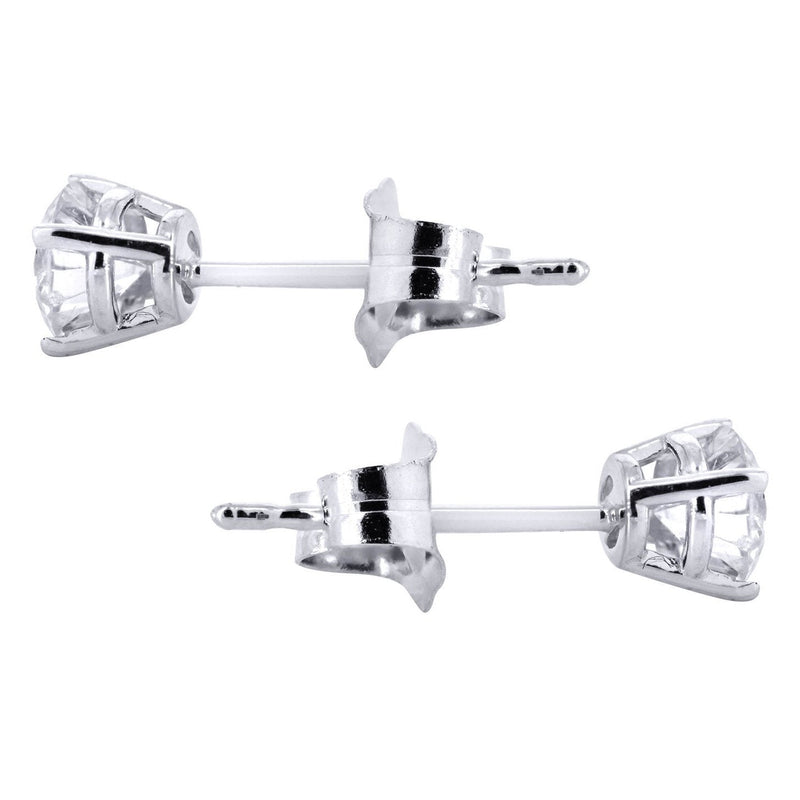 Round Diamond Stud Earrings | 0.3 Carats