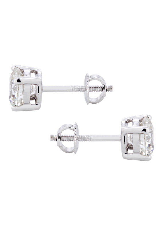 Round Diamond Stud Earrings | 1.4 Carats