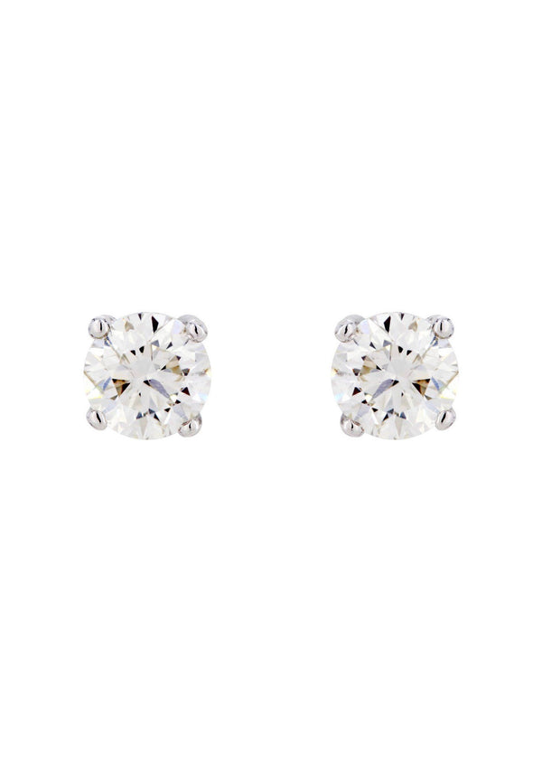 Round Diamond Stud Earrings | 1.85 Carats