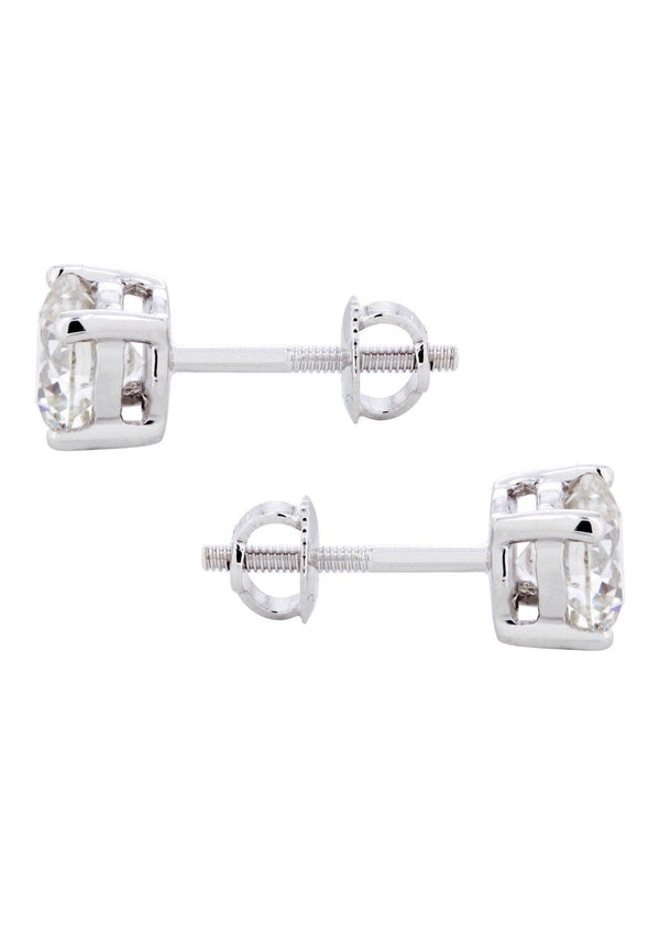 Round Diamond Stud Earrings | 1.85 Carats