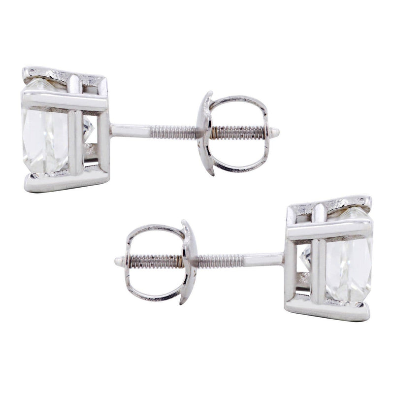 Princess Diamond Stud Earrings | 1.82 Carats