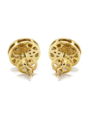 14K Yellow Gold Diamond Earrings For Men | 0.23 Carats | 2.28 Grams