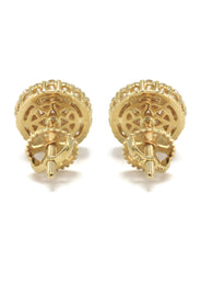 14K Yellow Gold Diamond Earrings For Men | 0.49 Carats | 1.95 Grams