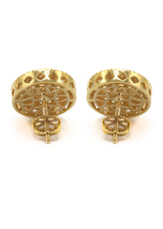14K Yellow Gold Diamond Earrings For Men | 0.77 Carats | 4.72 Grams