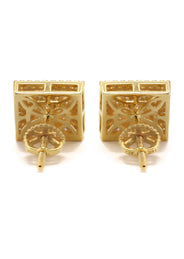 14K Yellow Gold Diamond Earrings For Men | 0.35 Carats | 2.7 Grams