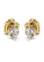 14K Yellow Gold Diamond Baguette Earrings For Men | 0.52 Carats | 2.76 Grams