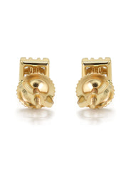 14K Yellow Gold Diamond Baguette Earrings For Men | 0.32 Carats | 1.29 Grams