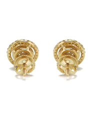 14K Yellow Gold Diamond Earrings For Men | 0.52 Carats | 2.35 Grams
