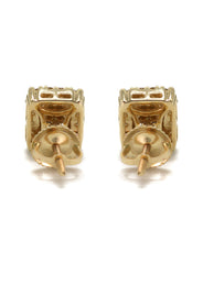 14K Yellow Gold Diamond Earrings For Men | 0.54 Carats | 2.86 Grams