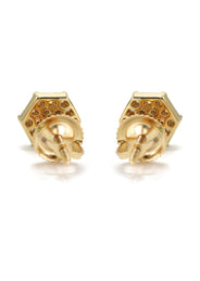 14K Yellow Gold Diamond Earrings For Men | 0.35 Carats | 1.79 Grams