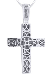 14 White Gold Diamond Cross Necklace  | 10 Carats